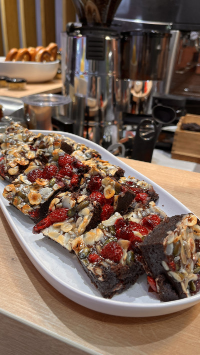 Dessert-Catering, Schokoladen-Nuss-Kuchen 