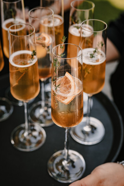 Gläser mit Sekt